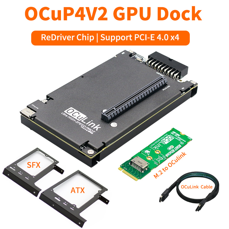 Oculink Egpu Mini Pc - OCuP4V2 OCuLink GPU Dock ชิป ReDriver